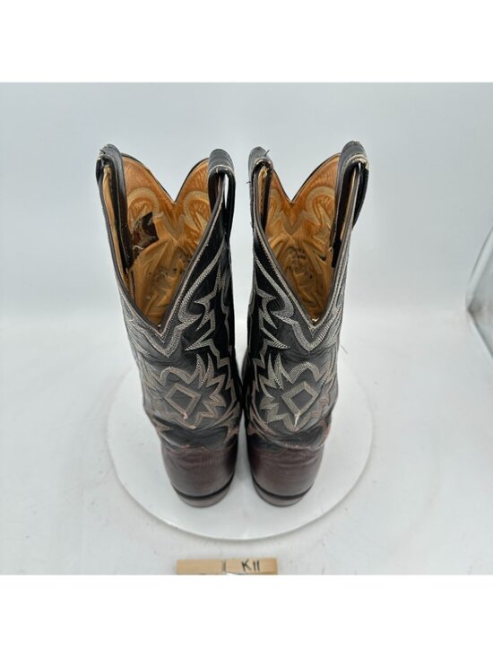 Tony Lama 70s Men Size 8.5D Brown Exotic Genuine Lizard Cowboy Western Boot main image 7
